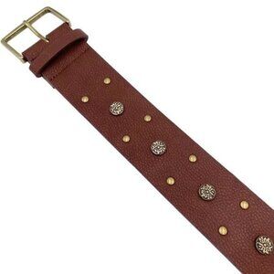 BCBGeneration‎ Brown Gold Faux Leather Studded Belt Western Boho